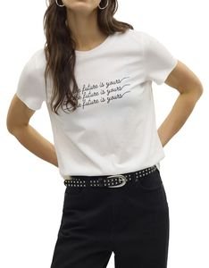 T-SHIRT VERO MODA VMVIVA MAKE THE FUTURE IS YO 10322077  (L)