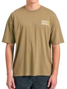 T-SHIRT FUNKY BUDDHA GRAPHIC ΤΥΠΩΜΑ FBM011-052-04 ΧΑΚΙ