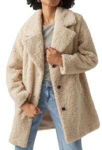 ΠΑΛΤΟ VERO MODA VMKYLIE TEDDY 10289938 ΜΠΕΖ