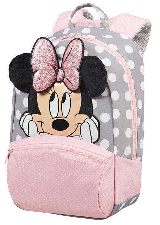 SAMSONITE ΣΑΚΙΔΙΟ SAMSONITE DISNEY ULTIMATE 2.0 MINNIE GLITTER S+ ΡΟΖ/ΓΚΡΙ