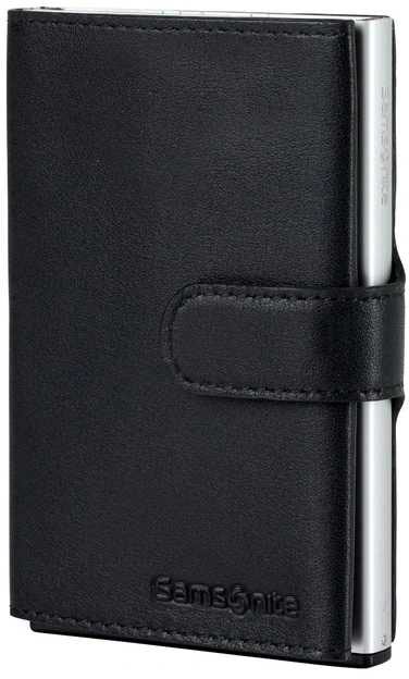 SAMSONITE ΚΑΡΤΟΘΗΚΗ SAMSONITE ALU FIT 202 SLIDE-UP WALLET BLACK