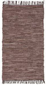   LEATHER RUGS SOLID 130227/02G CHOCOLATE  70X130CM