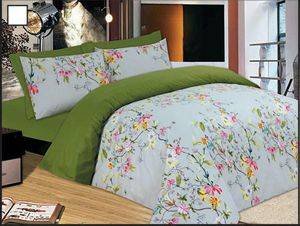 ��� �������� ���� LE BLANC PREMIUM FLOWERS GREEN 100X200+33CM