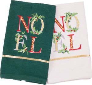 DAS HOME CHRISTMAS ���������� 0814 GREEN/WHITE 30X50CM 2���