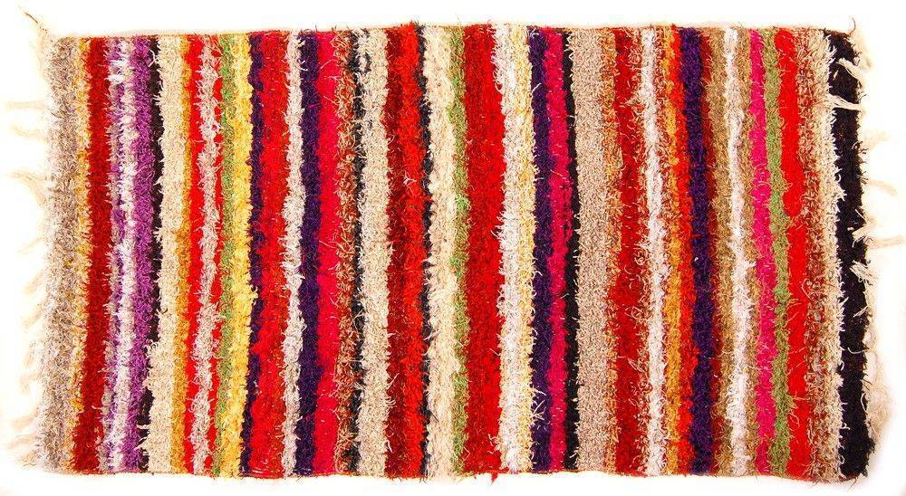 FAIR TRADE ΧΑΛΙ FAIR TRADE ΑΝΑΚΥΚΛΩΜΕΝΟ MULTI COLOR ΔΙΠΛΗΣ ΟΨΗΣ 85X150CM