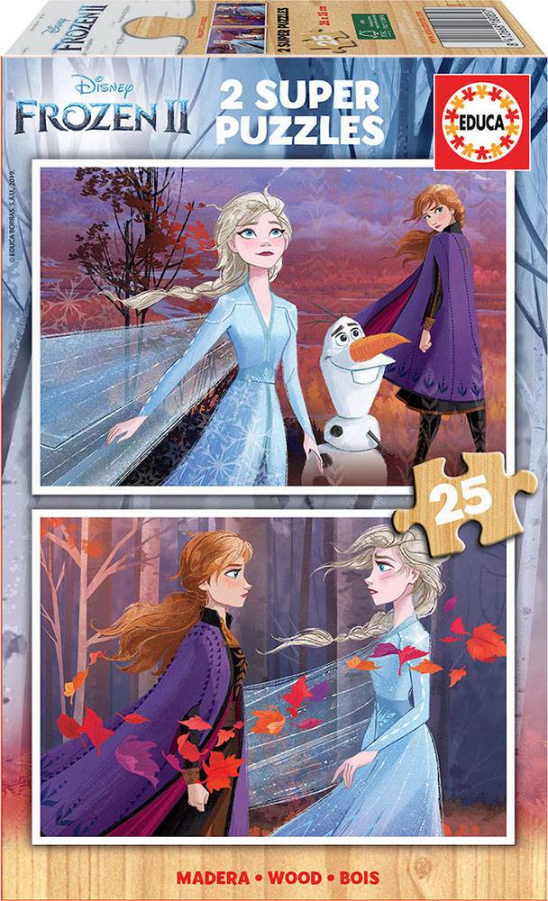 EDUCA EDUCA ΞΥΛΙΝΟ PUZZLE 2Χ25 FROZEN 2