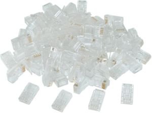GEMBIRD LC-8P8C-002 MODULAR PLUG 8P8C FOR SOLID CAT6 LAN CABLE 100