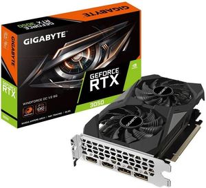 VGA GIGABYTE GEFORCE RTX 3050 WINDFORCE OC V2 6G NVIDIA 6 GB GDDR6