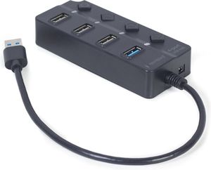GEMBIRD 4-PORT USB HUB (1XUSB3.1+3XUSB2.0) WITH SWITCHES UHB-U3P1U2P3P-01
