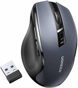 MOUSE WIRELESS 2.4 GHZ & BLUETOOTH UGREEN MU006 BLACK/GRAY 90855