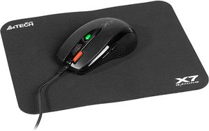 A4TECH X-7120 MOUSE + PAD GAMING COMBO BLACK