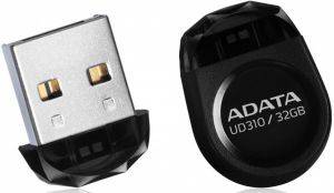 ADATA AUD310-32G-RBK DASHDRIVE DURABLE UD310 JEWEL LIKE 32GB USB2.0 FLASH DRIVE BLACK