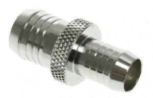 BITSPOWER FITTING ADAPTER ID 10MM TO ID 13MM SHINY SILVER