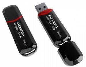 ADATA DASHDRIVE UV150 64GB USB3.0 FLASH DRIVE BLACK