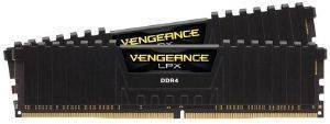 RAM CORSAIR CMK8GX4M2A2666C16 VENGEANCE LPX BLACK 8GB (2X4GB) DDR4 2666MHZ DUAL KIT
