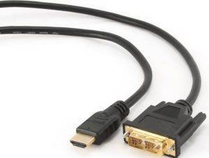 CABLEXPERT CC-HDMI-DVI-6 HDMI TO DVI MALE-MALE CABLE WITH GOLD-PLATED CONNECTORS 1.8M