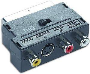 CABLEXPERT CCV-4415 ADAPTER SCART PLUG TO 3 RCA JACKS AND 1 S-VIDEO JACK WITH SWITCH