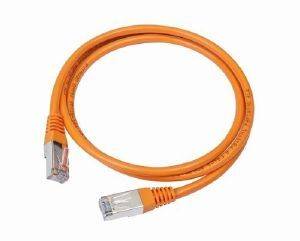 CABLEXPERT PP22-0.5M/O ORANGE FTP PATCH CORD MOLDED STRAIN RELIEF 50U PLUGS 0.5M