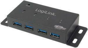 LOGILINK UA0149 USB 3.0 4-PORT HUB METAL WITH 3.5A POWER SUPPLY
