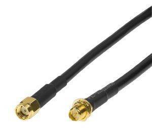 LOGILINK WL0101 INDOOR WIRELESS LAN ANTENNA EXTENSION CABLE R-SMA MALE TO FEMALE 5M
