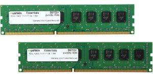 RAM MUSHKIN 997031 16GB (2X8GB) DDR3 1600MHZ PC3-12800 ESSENTIALS SERIES DUAL KIT