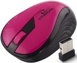ESPERANZA TM114P TITANUM WIRELESS OPTICAL MOUSE 2.4GHZ 3D USB RAINBOW PINK