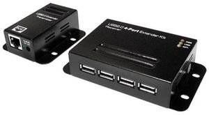 LOGILINK UA0252 USB 2.0 CAT.5 EXTENDER UP TO 50M WITH 4-PORT HUB, POE