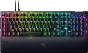 RAZER BLACKWIDOW V4 PRO - GAMING MECHANICAL RGB KEYBOARD - YELLOW SILENT SWITCHES - MACROS