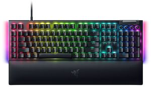 RAZER BLACKWIDOW V4 - RGB GAMING MECHANICAL KEYBOARD - UNDERGLOW LED - MACRO -GREEN CLICKY SWITCHES