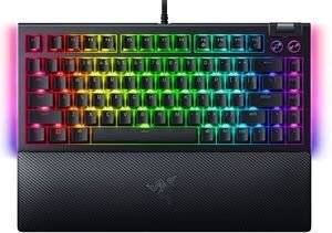 RAZER BLACKWIDOW V4 75% - MECHANICAL RGB GAMING KEYBOARD - HOT-SWAPPABLE - ORANGE TACTILE SWITCHES