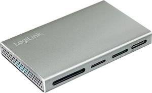 LOGILINK CR0048 USB 3.2 5 IN 1 CARD READER, ALUMINIUM, SILVER