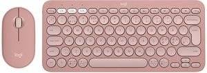 LOGITECH 920-012241 PEBBLE 2 COMBO WIRELESS BLUETOOTH KEYBOARD MOUSE ROSE