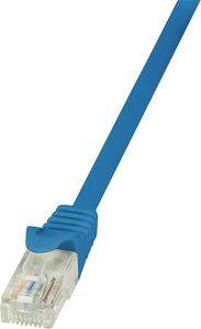 LOGILINK PATCH CABLE CAT.6 U/UTP BLUE  0,25M ECONLINE