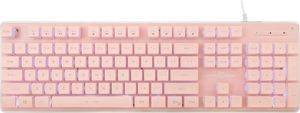 WHITE SHARK LED KEYBOARD GK-003441 TACHI US LAYOUT PINK TACHI-P-US