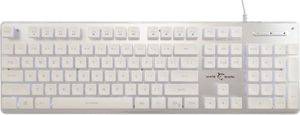 WHITE SHARK LED KEYBOARD GK-003241 TACHI US LAYOUT WHITE TACHI-W-US