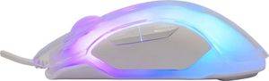WHITE SHARK RGB WIRED GAMING MOUSE GM-5017 12800 DPI WHITE MORDRED-W