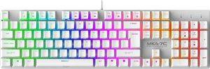ARMAGGEDDON MECHANICAL HOTSWAP KEYBOARD 12FX BACKLIGHT BLUE SWITCH 2024 WH CLICKY MKA-7C-2024-W