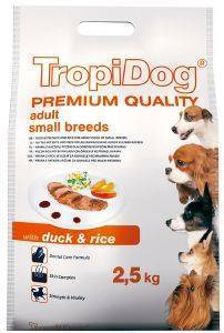 ����� ������ TROPIDOG PREMIUM ADULT SMALL BREEDS ����� & ���� 2.5KG