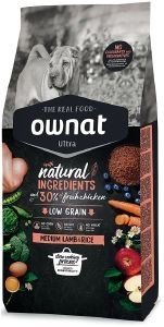 OWNAT ΤΡΟΦΗ ΣΚΥΛΟΥ OWNAT ULTRA MEDIUM ADULT ΑΡΝΙ - ΡΥΖΙ 3KG