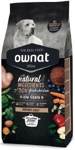 OWNAT ΤΡΟΦΗ ΣΚΥΛΟΥ OWNAT ULTRA MEDIUM ADULT LIGHT 3KG