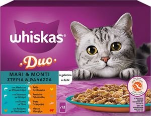   WHISKAS DUO MULTIPACK        (12X85GR)