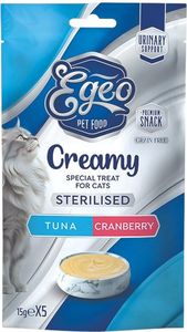 ΦΑΚΕΛΑΚΙ EGEO CREAMY STERILISED ΤΟΝΟΣ ΜΕ CRANBERRY (75GR)