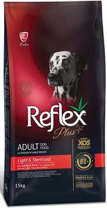 ΤΡΟΦΗ REFLEX PLUS MEDIUM & LARGE LIGHT & STERILISED ΑΡΝΙ & ΡΥΖΙ (15KG)