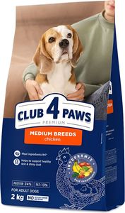 ����� ������ CLUB4PAWS ADULT MEDIUM BREEDS ��������� (2KG)