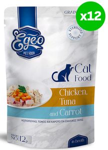 ���� ����� ����� EGEO CAT ADULT ��������� ����� & ������ �� ���� (12TMX X 85GR)