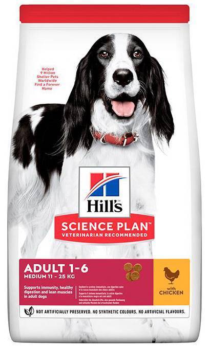 HILLS ΤΡΟΦΗ HILL&#039;S SP CANINE ADULT ADV.FIT MEDIUM CHICKEN 2.5KG