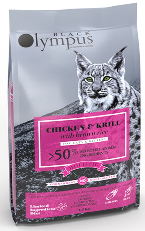 BLACK OLYMPUS ΤΡΟΦΗ ΓΑΤΑΣ BLACK OLYMPUS KITTEN ΚΟΤΟΠΟΥΛΟ - KRILL 1.5KG