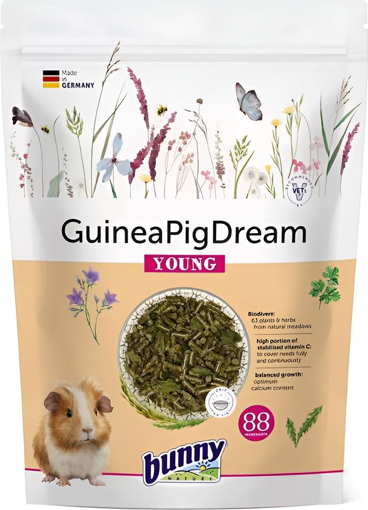 BUNNY NATURE ΤΡΟΦΗ ΓΙΑ ΙΝΔΙΚΟ ΧΟΙΡΙΔΙΟ BUNNY GUINEA PIG DREAM YOUNG (600 GR)