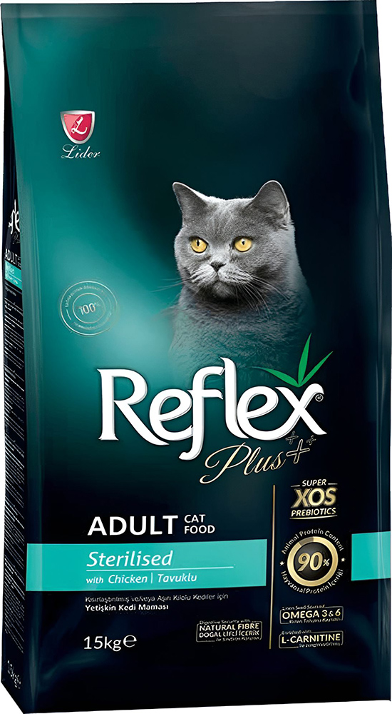 REFLEX PLUS ΤΡΟΦΗ ΓΑΤΑΣ REFLEX PLUS CAT ADULT STERILISED CHICKEN (1,5KG)