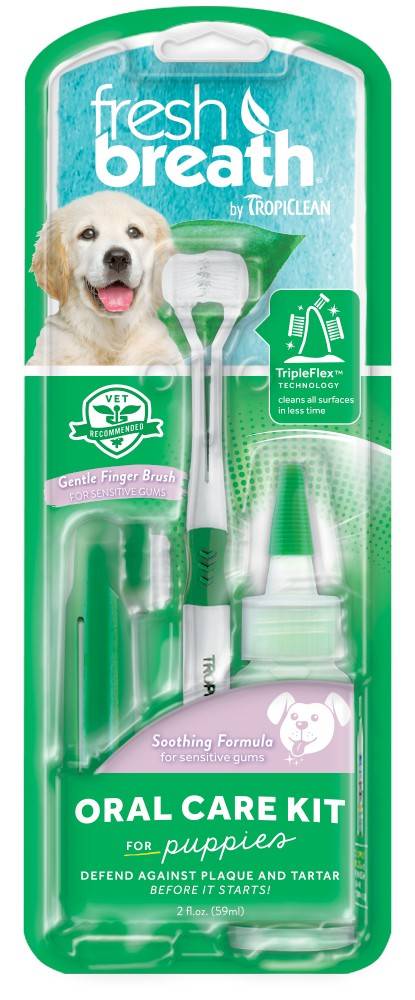 TROPICLEAN ΣΕΤ ΣΤΟΜΑΤΙΚΗΣ ΠΕΡΙΠΟΙΗΣΗΣ TROPICLEAN PUPPY ORAL CARE KIT 59ML